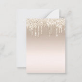 stijlvol dank voor 16 gouden druppelaars notitiekaartje (Achterkant)