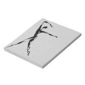 stijlvol dans design notitieblok (Linkerzijde)