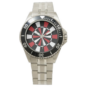 Stijlvol dartboard polshorloge horloge