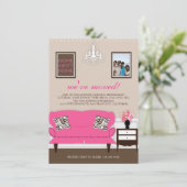 Stijlvol decor Housewarming Invite Kaart (Staand voorkant)