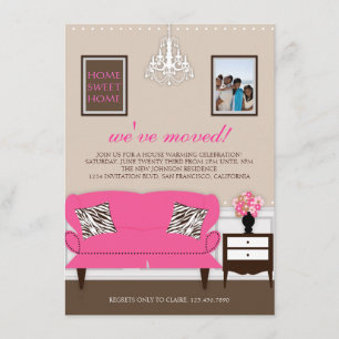 Stijlvol decor Housewarming Invite Kaart