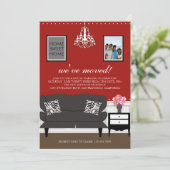 Stijlvol decor Housewarming Invite Kaart (Staand voorkant)