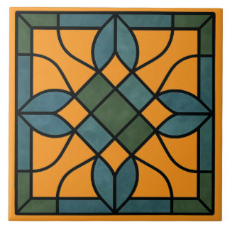 Stijlvol decoratief glas-uitzicht tegeltje