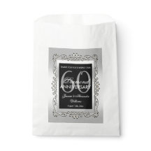 Stijlvol decoratief zilver 60th Wedding Jubileum