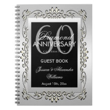 Stijlvol decoratief zilver 60th Wedding Jubileum