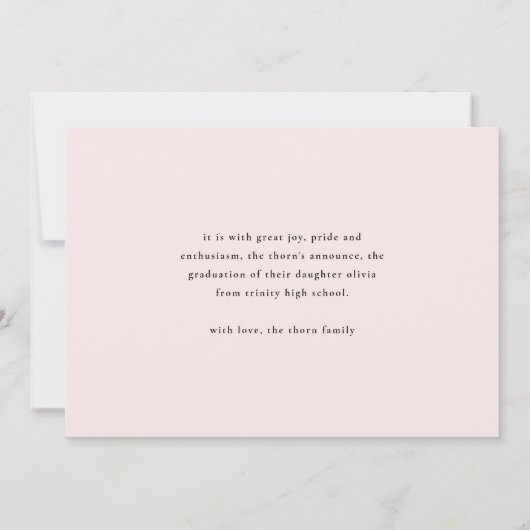 Stijlvol deed ze het! Script-Afstuderen foto Aankondiging (Achterkant)