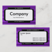 Stijlvol deelvenster - Paarse penseelstructuur Visitekaartje (Voorkant / Achterkant)