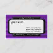 Stijlvol deelvenster - Paarse penseelstructuur Visitekaartje (Achterkant)