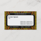 Stijlvol deelvenster (Script-lettertype) - Retropa Visitekaartje (Achterkant)