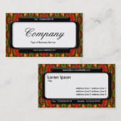 Stijlvol deelvenster (Script-lettertype) - Retropa Visitekaartje (Voorkant / Achterkant)