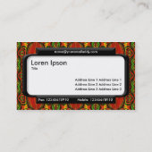 Stijlvol deelvenster (Script-lettertype) - Retropa Visitekaartje (Achterkant)