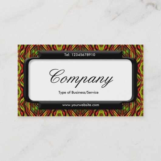 Stijlvol deelvenster (Script-lettertype) - Retropa Visitekaartje (Voorkant)