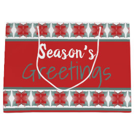 Stijlvol Deep Red Groot Cadeauzakje