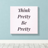 Stijlvol denk  om  canvas te zijn (Insitu (Houten vloer))