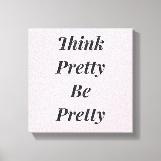 Stijlvol denk  om  canvas te zijn afdruk (Voorkant)