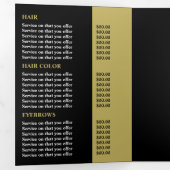 Stijlvol design, Beauty Salon Tri-Fold Flyer Drieluik Uitnodiging (Binnenzijde eerst)