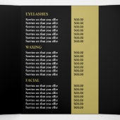 Stijlvol design, Beauty Salon Tri-Fold Flyer Drieluik Uitnodiging (Binnenkant midden)