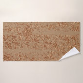 Stijlvol design. Copper glossy background. Metalli Badhanddoek (Badhanddoek)