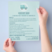 Stijlvol design, EMT, Paramedic Advert Flyer (Hand)