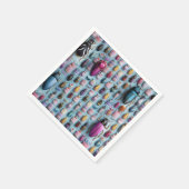 Stijlvol design en chic poppastel gebak servet (Hoek)