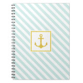 Stijlvol design Golden Anchor Notitieboek (Voorkant)
