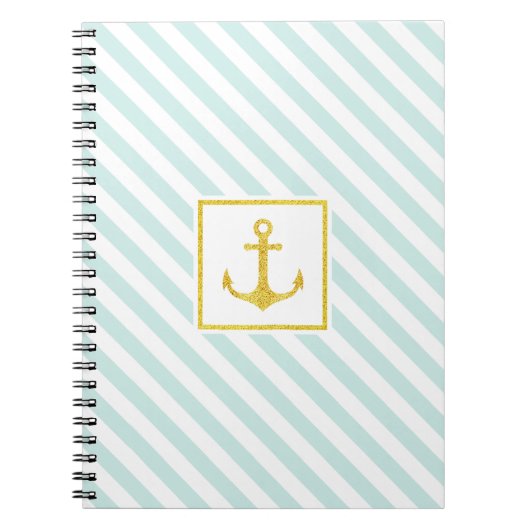 Stijlvol design Golden Anchor Notitieboek (Voorkant)