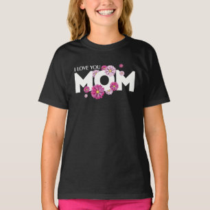 Stijlvol design I Love Mam Text for Moederdag T-shirt