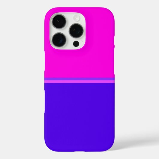Stijlvol design in Hot Pink en Paars Case-Mate iPhone Case (Achterkant)