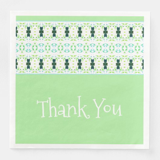 Stijlvol design met Blauwgroen Servet (Voorkant)