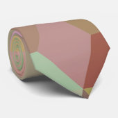 Stijlvol design met bruin, groen en roze diamantpa stropdas (Opgerold)