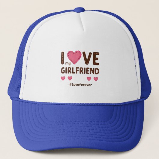Stijlvol design met liefdevolle harten trucker pet (Voorkant)