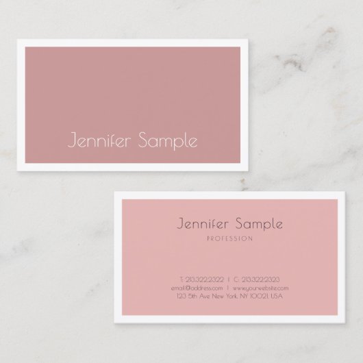 Stijlvol  design met stijlvol, modern salon visitekaartje (Voorkant / Achterkant)