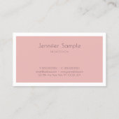 Stijlvol  design met stijlvol, modern salon visitekaartje (Achterkant)