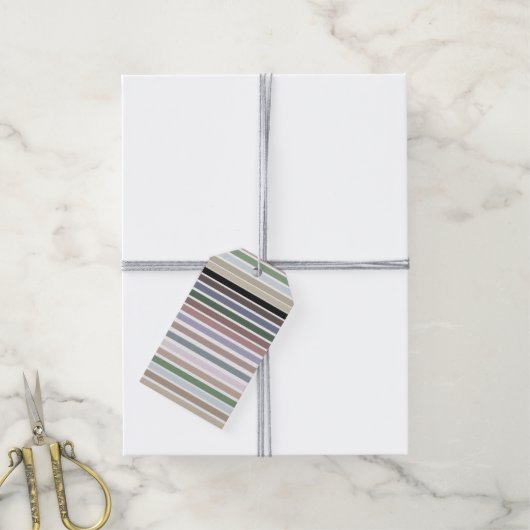 Stijlvol design met stripe cadeaulabel (Met Touw)