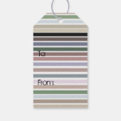 Stijlvol design met stripe cadeaulabel (Achterkant)