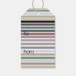 Stijlvol design met stripe cadeaulabel