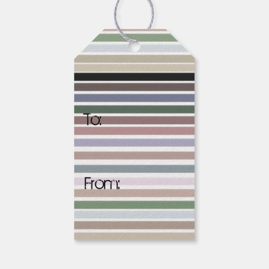 Stijlvol design met stripe cadeaulabel (Achterkant)