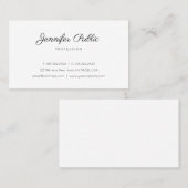 Stijlvol design, minimale rendabele laptop visitekaartje (Voorkant / Achterkant)