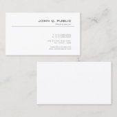 Stijlvol design minimalistische chique effen trend visitekaartje (Voorkant / Achterkant)