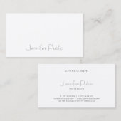 Stijlvol design Modern elegant minimalistisch desi Visitekaartje (Voorkant / Achterkant)