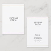 Stijlvol design Modern Professional Gold Kijk scho Visitekaartje (Voorkant / Achterkant)