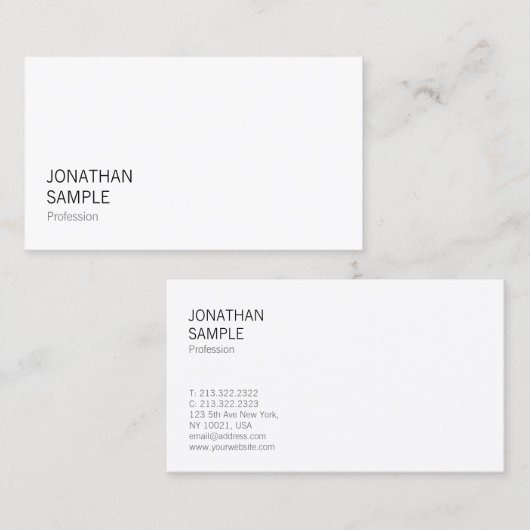 Stijlvol design Moderne tapecolade Professional Visitekaartje (Voorkant / Achterkant)
