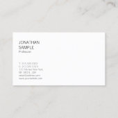 Stijlvol design Moderne tapecolade Professional Visitekaartje (Achterkant)