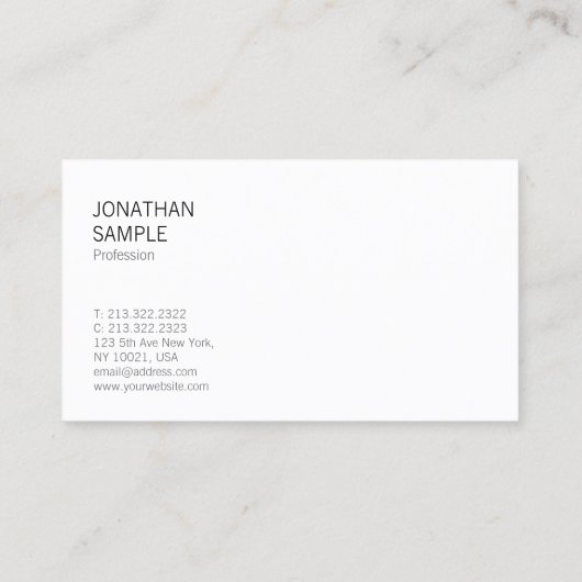 Stijlvol design Moderne tapecolade Professional Visitekaartje (Achterkant)