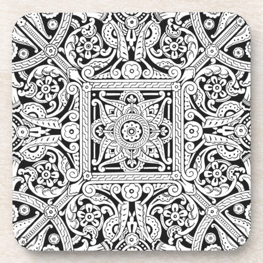 Stijlvol design plafondpaneel, 1870 drankjes onderzetter (Voorkant)