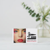 Stijlvol design, schoonheidsspecialist, Beauty Sal Visitekaartje (Staand voorkant)