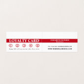 Stijlvol design, schoonheidsspecialist, Loyalty Ca Visitekaartje (Binnenkant ongevouwen)