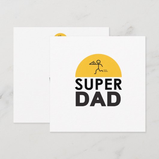 Stijlvol design "SUPER DAD", persoonlijke wensen (Voorkant / Achterkant)