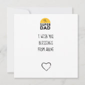 Stijlvol design "SUPER DAD", persoonlijke wensen (Achterkant)