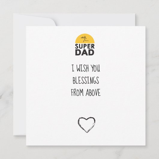 Stijlvol design "SUPER DAD", persoonlijke wensen (Achterkant)